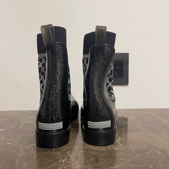 New! Unworn! Coach Rain Bootie (Authentic) Size 9B - Picture 5 of 10